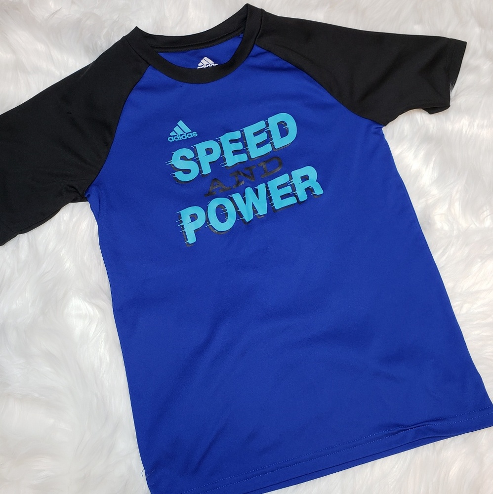 Boys Adidas Climalite Short Sleeve Shirt | Size 7x - Picture 1 of 6